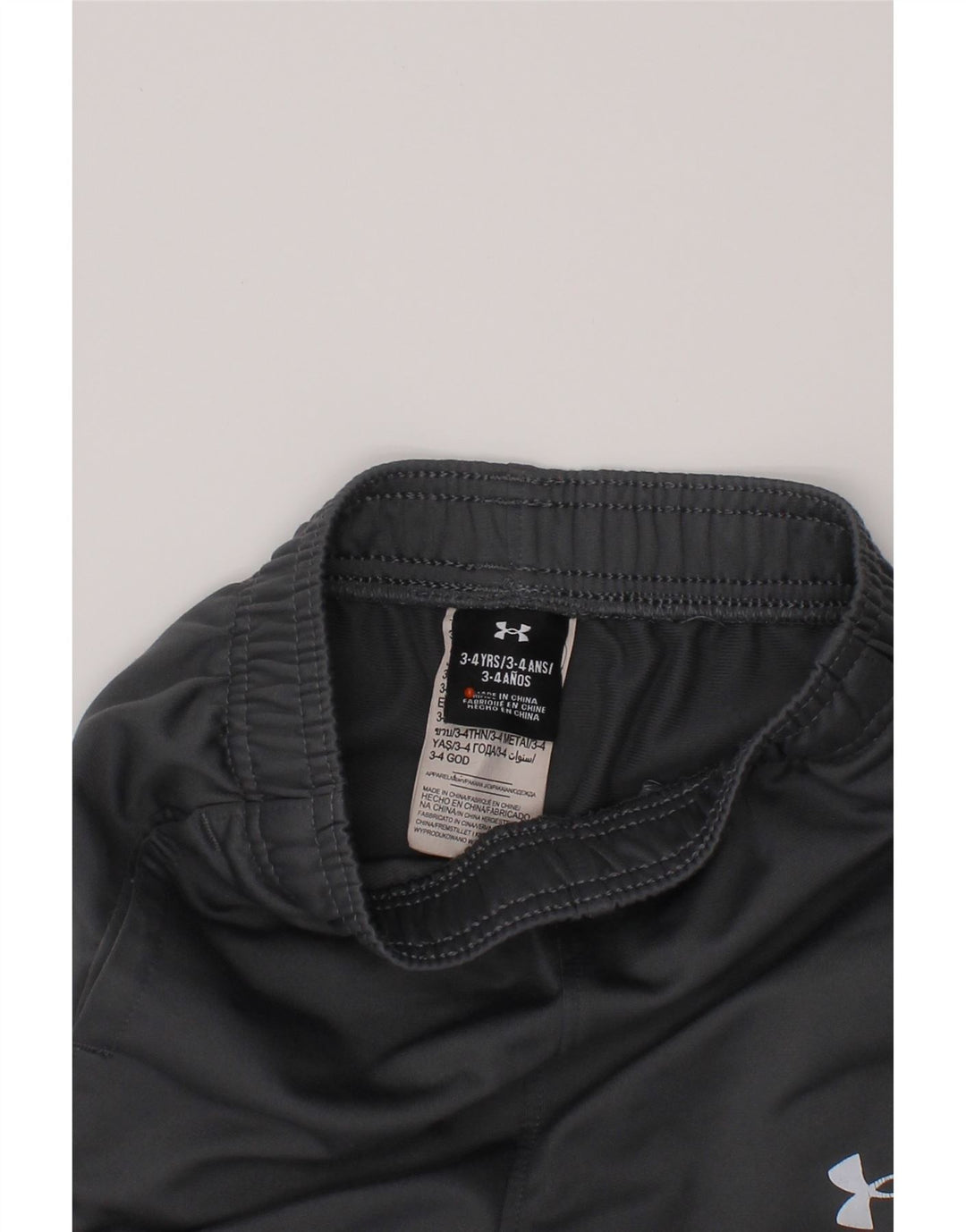 UNDER ARMOUR Drenge træningsdragt Bukser Joggers 3-4 år Grå polyester