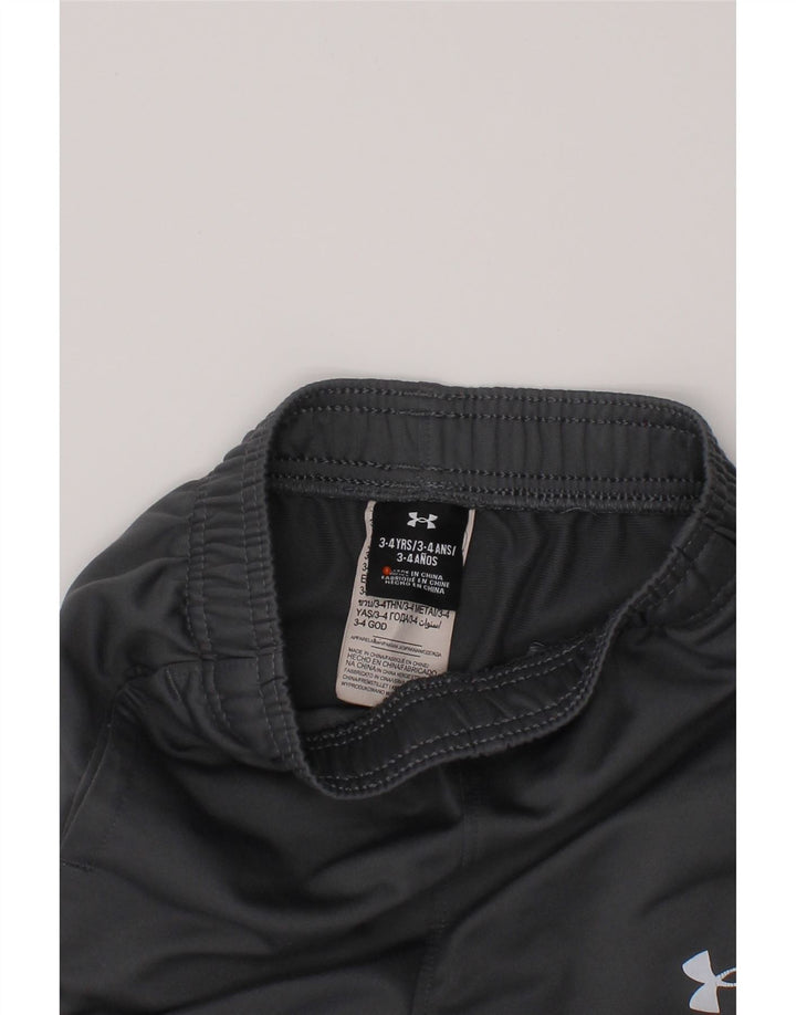 UNDER ARMOUR Drenge træningsdragt Bukser Joggers 3-4 år Grå polyester