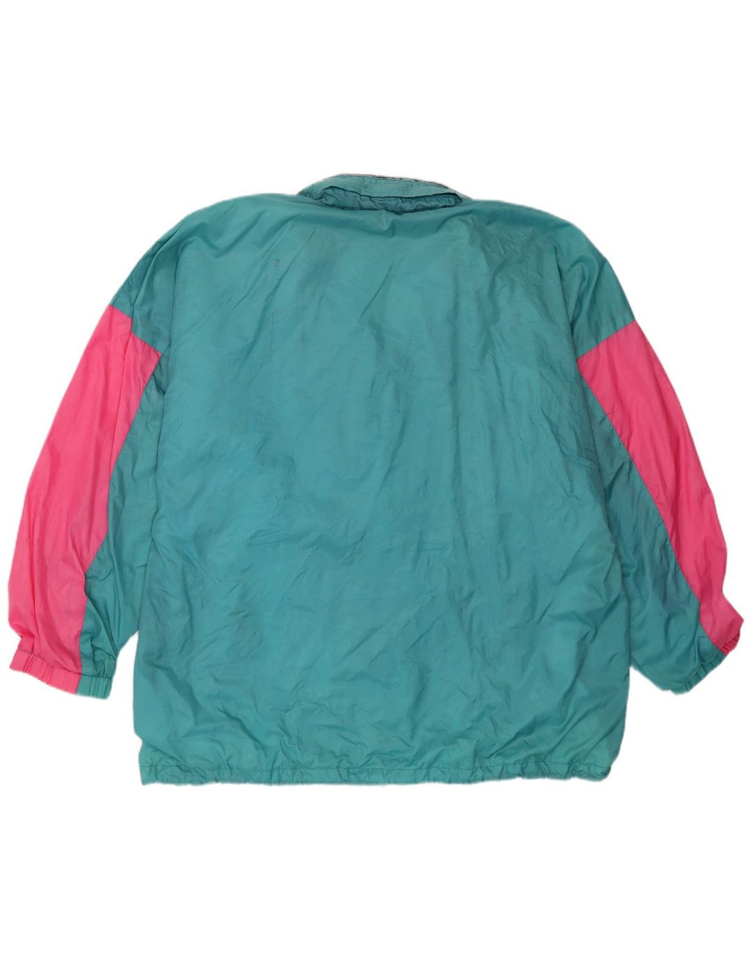 PUMA Regnjakke med hætte til mænd UK 42 XL Blå Colourblock Nylon