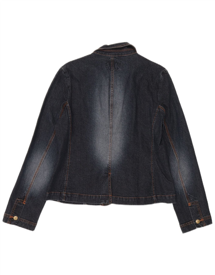 Phase Eight Dame 3-knaps blazerjakke UK 14 Mellem marineblå bomuld