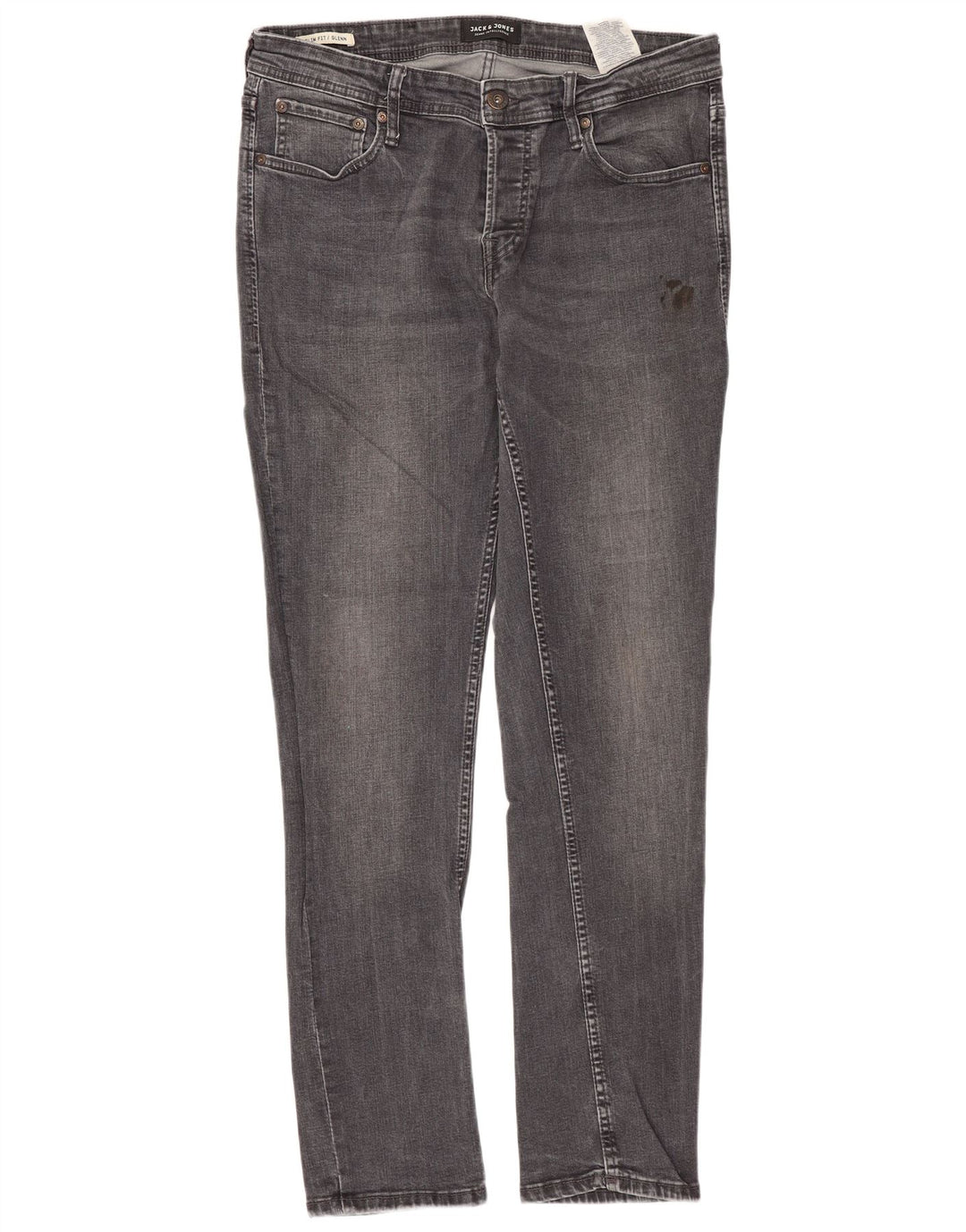 JACK & JONES Herre GLENN Slim Jeans W32 L32 Grå Bomuld