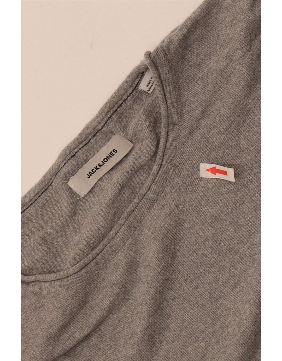 Jack & Jones herre sweater med rund hals 2XL grå