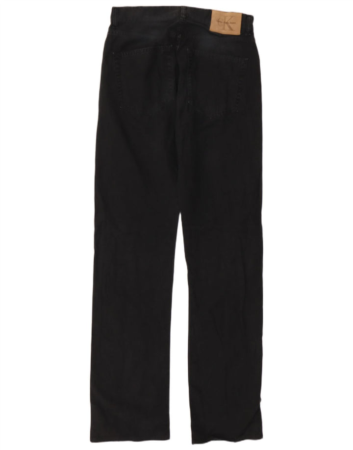 Calvin Klein Straight Jeans til mænd W30 L33 Sort bomuld