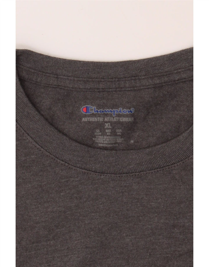 CHAMPION Mens T-Shirt Top XL Grey Cotton Vintage Champion and Second-Hand Champion from Messina Hembry 