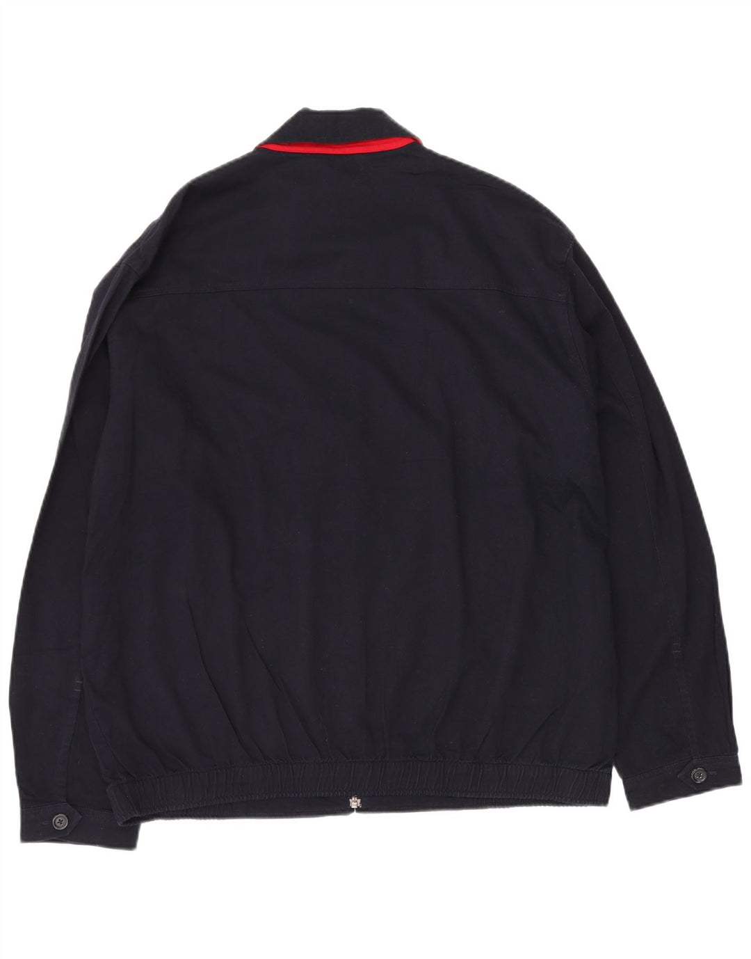 Chaps Herre Bomber Jacket UK 40 Large Navy Blue Cotton