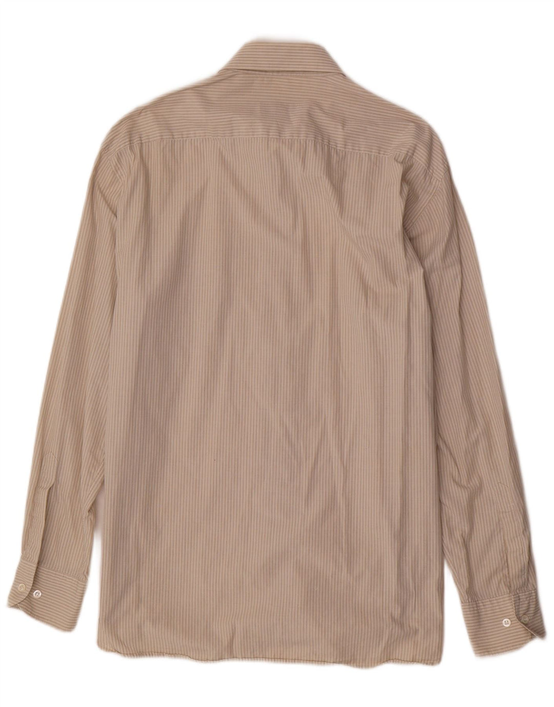 HUGO BOSS Herreskjorte Str. 43 17 XL Beige Stribet Bomuld