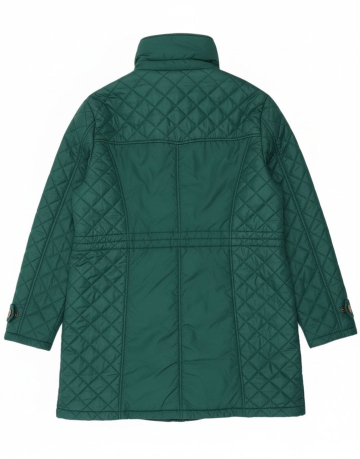 Paco Boutique Dame Quiltet Windbreaker Coat UK 16 Large Green Polyester