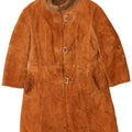 Vintage ruskindsfrakke til kvinder UK 10 Small Brown