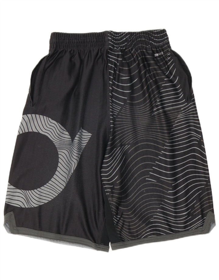 NIKE Dri Fit sportsshorts til mænd, store sorte geometriske polyester
