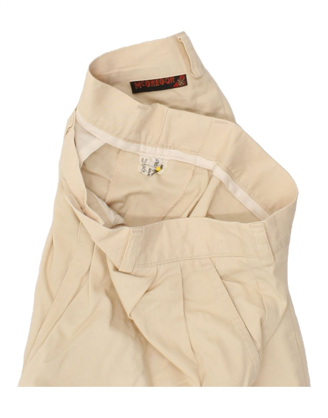 MCGREGOR Mens Pegged Chino Shorts IT 48 Medium W30 Beige Cotton Vintage McGregor and Second-Hand McGregor from Messina Hembry 