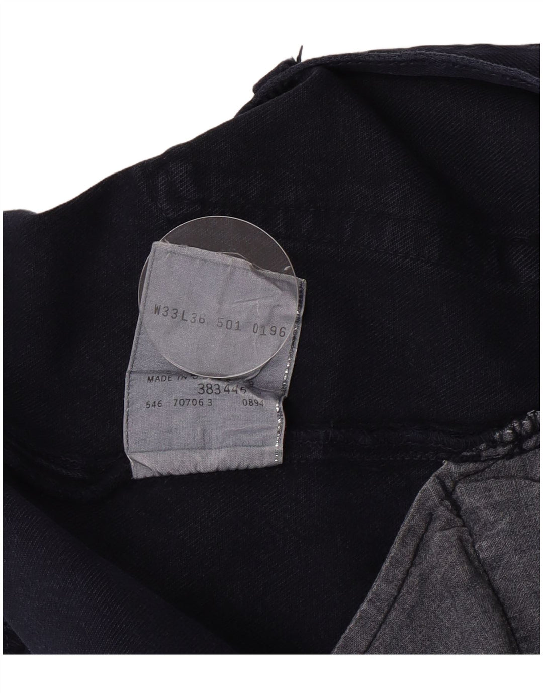 Levi's Herre 501 Straight Jeans W33 L30 Marineblå Bomuld