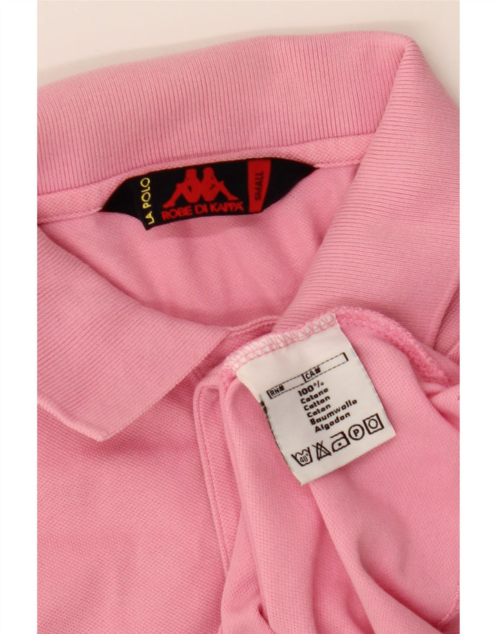 KAPPA Mens Polo Shirt Small Pink Cotton