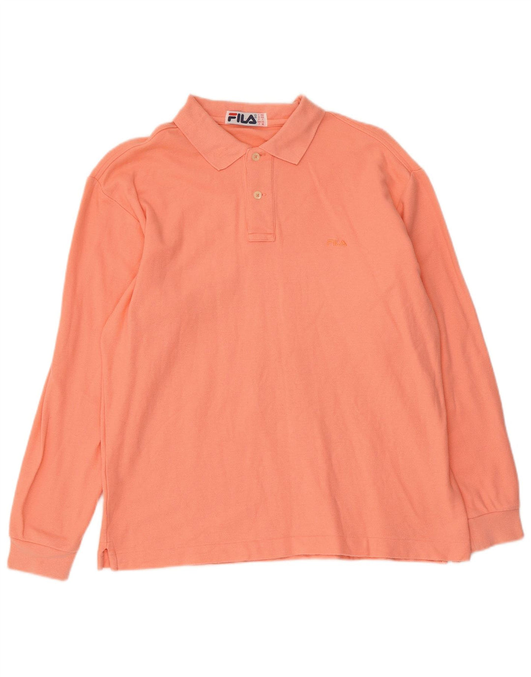 Fila Langærmet Polo Shirt til mænd IT 46 Lille Orange