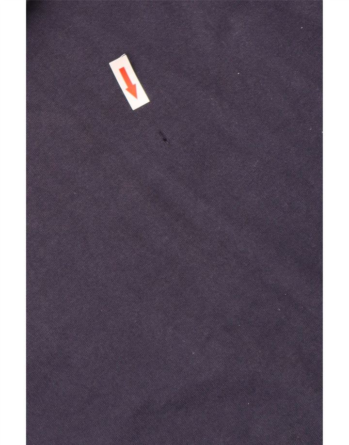 WEIRD FISH Herre grafisk T-shirt top 3XL marineblå bomuld