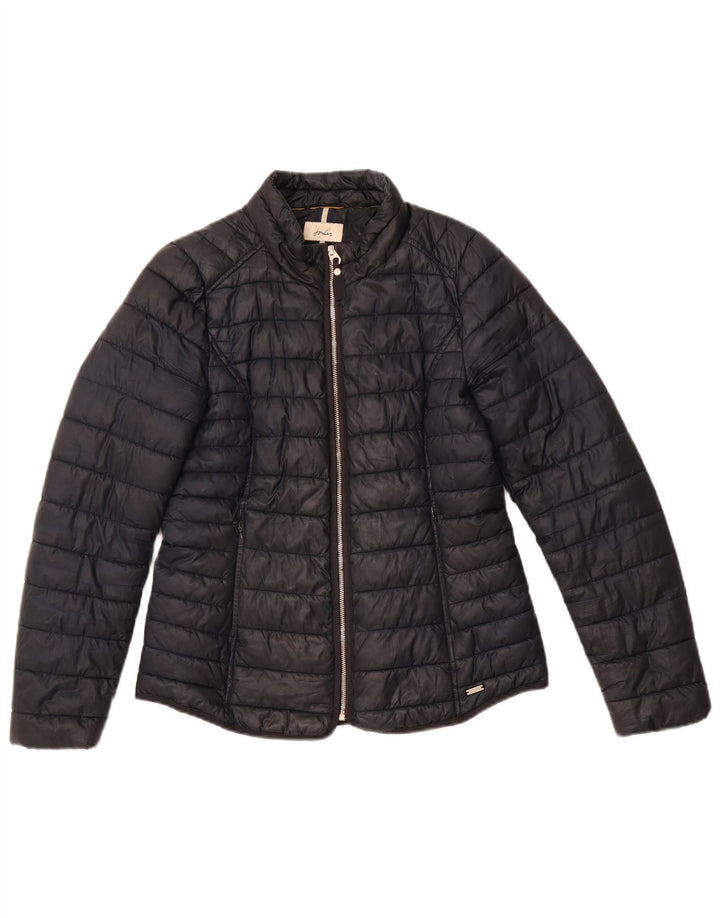 JOULES Polstret jakke til kvinder UK 12 Medium Sort Polyester