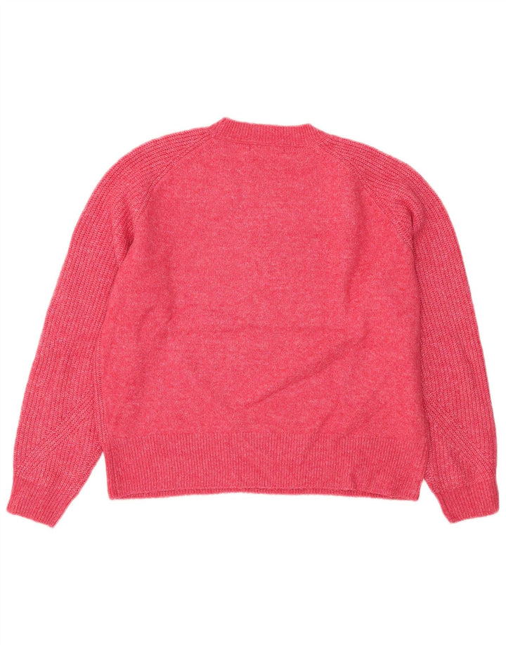 Marks & Spencer Dame sweater med rund hals DK 14 Medium Pink Flecked
