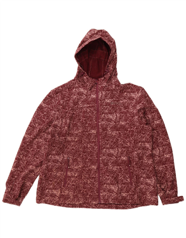 Mountain Warehouse Womens Bomber Jacket UK 20 2XL Burgundy Polyester