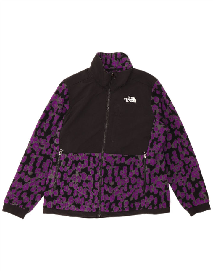 THE NORTH FACE Fleecejakke til kvinder UK 16 Stort lilla dyreprint