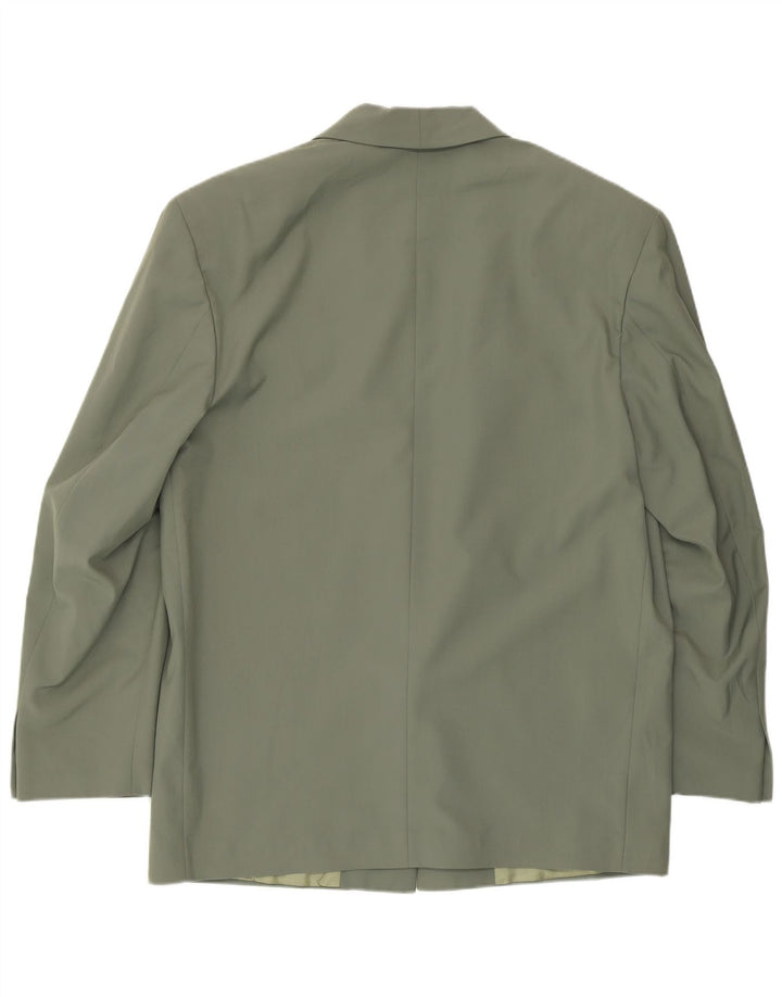 Vintage blazerjakke til mænd med 1 knap IT 52 XL Grøn Acetat
