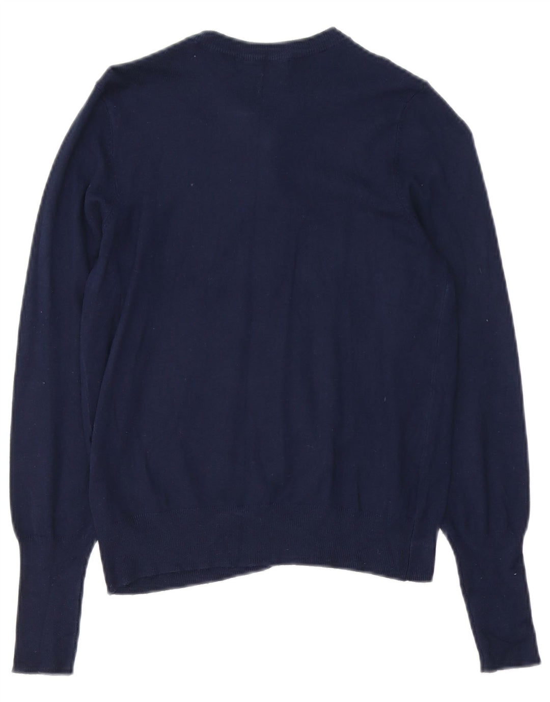 Marks & Spencer Dame Cardigan Sweater UK 10 Small Navy Blue Viscose