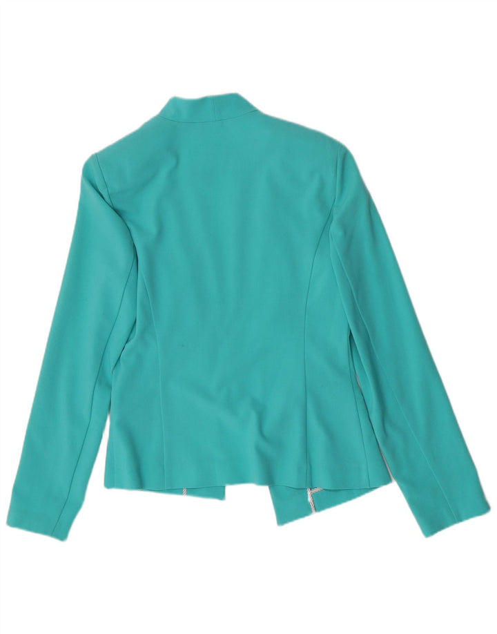 Marks & Spencer Womens Open Blazer Jacket UK 8 Small turkis polyester