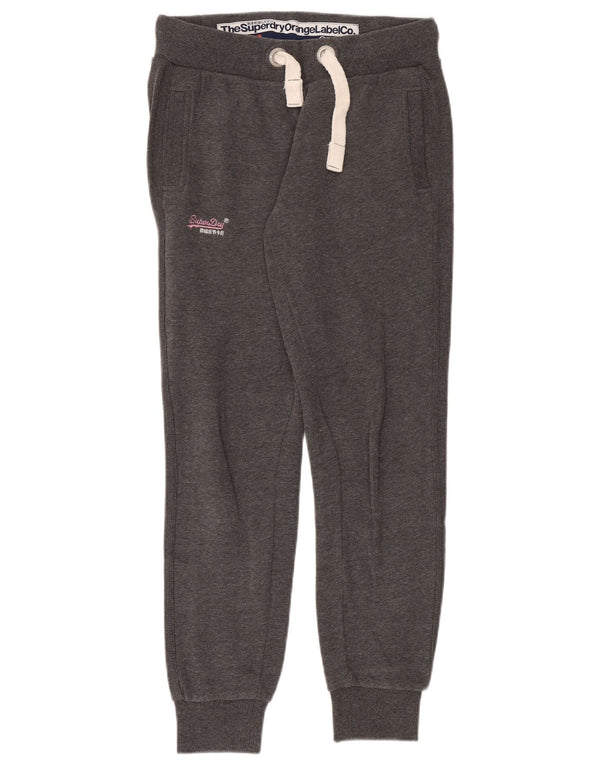 Superdry Slim Fit træningsdragtbukser til kvinder Joggers UK 14 Medium Grey