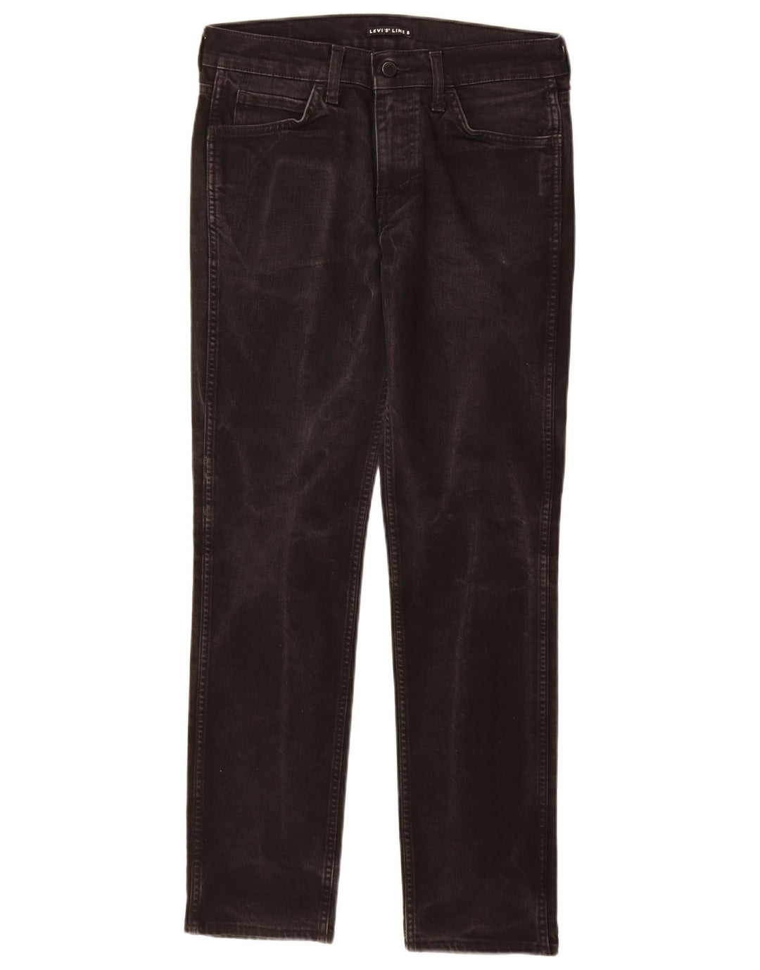 Levi's Womens Line 8 Slim Jeans W30 L32 Sort Bomuld
