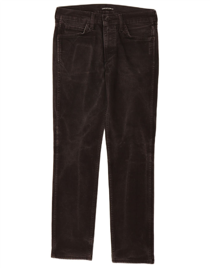 Levi's Womens Line 8 Slim Jeans W30 L32 Sort Bomuld