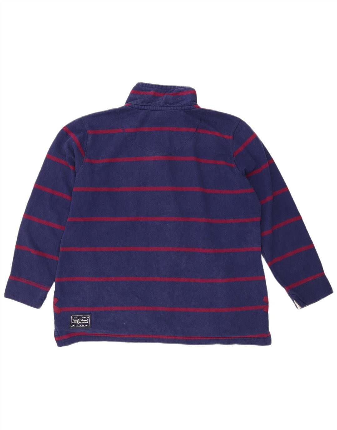 CREW TØJ Dame Sweatshirt Jumper UK 16 Stor Marineblå Stribet