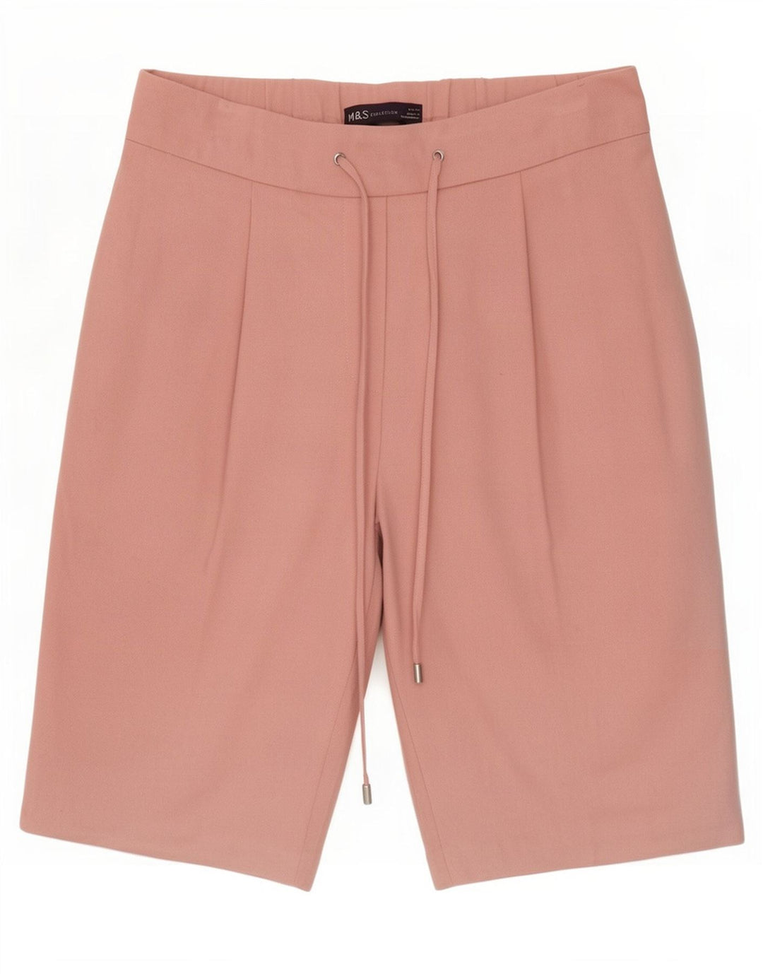 Marks & Spencer Bermuda-shorts til kvinder UK 12 Medium W30 Pink Polyester