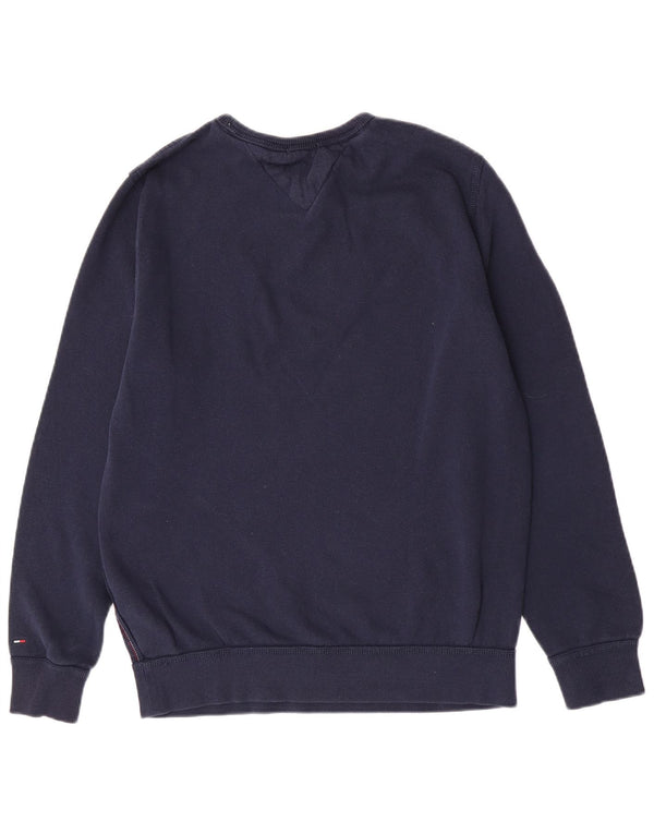Tommy Hilfiger Herre Grafisk Sweatshirt Jumper Medium Navyblå Bomuld