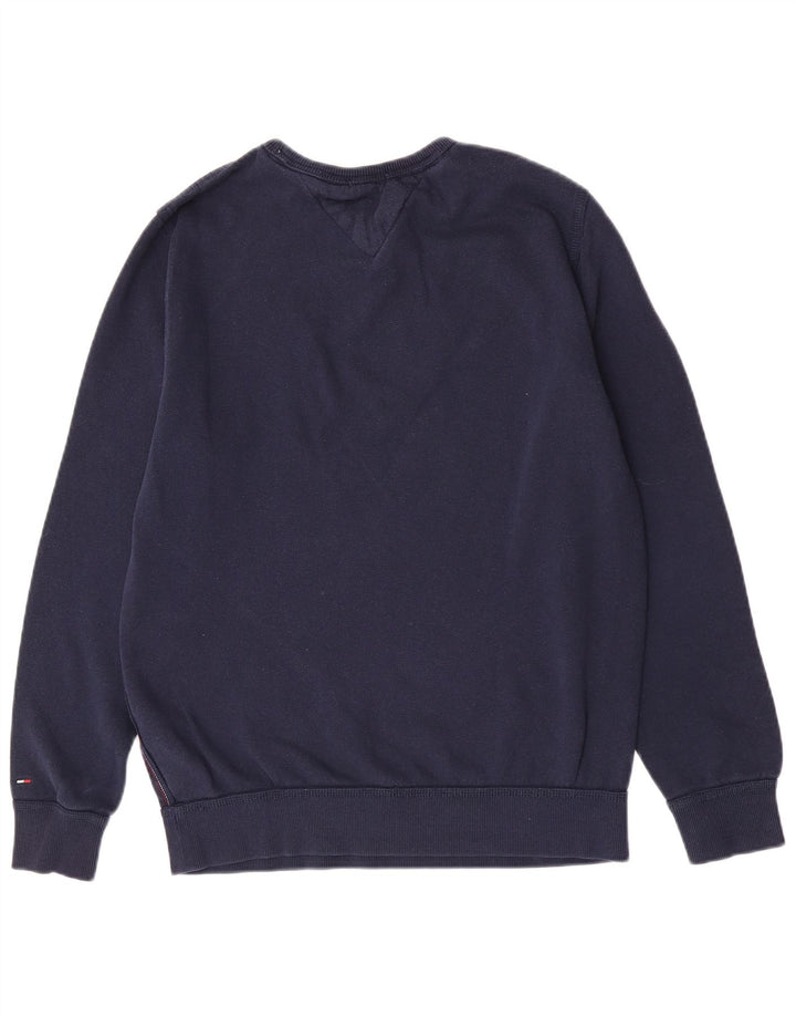 Tommy Hilfiger Herre Grafisk Sweatshirt Jumper Medium Navyblå Bomuld