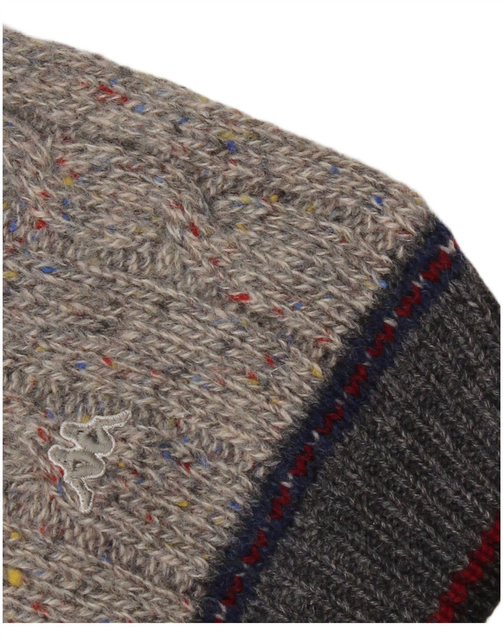 Kappa Herre Crew Neck Jumper Sweater XL Grå Flecked Virgin Wool