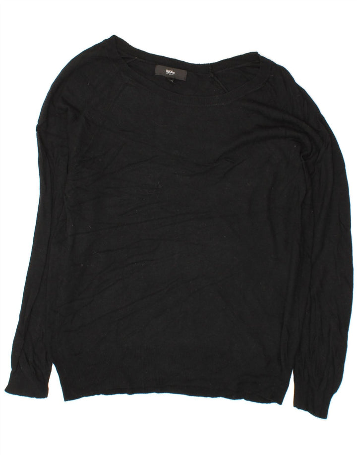 MOSSIMO Womens Boat Neck Jumper Sweater UK 20 2XL Black Nylon Vintage Mossimo and Second-Hand Mossimo from Messina Hembry 