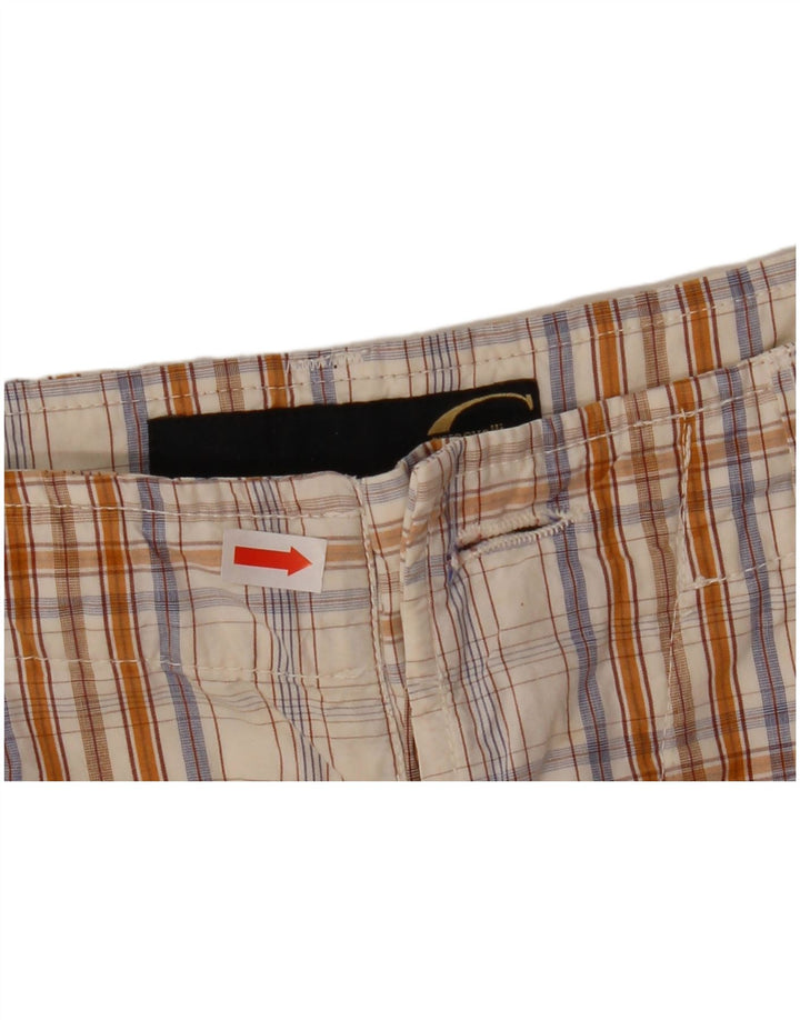 Just Cavalli Herre Cargo Shorts W36 Large Beige Check
