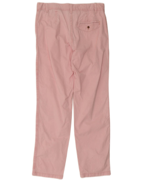Marks & Spencer Dame Regular Fit Chino Bukser UK 10 Small W30 L29 Pink