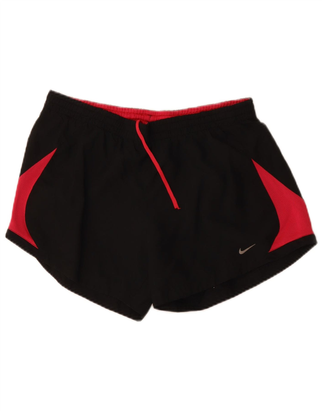 NIKE sportsshorts til kvinder UK 14 Medium Sort Colourblock Polyester