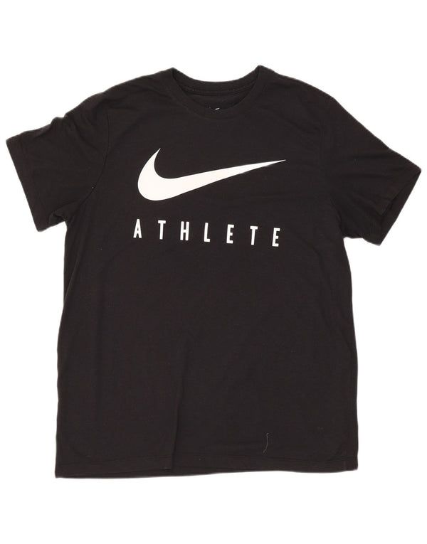 Nike Herre Dri Fit Grafisk T-Shirt Top XL Sort Polyester