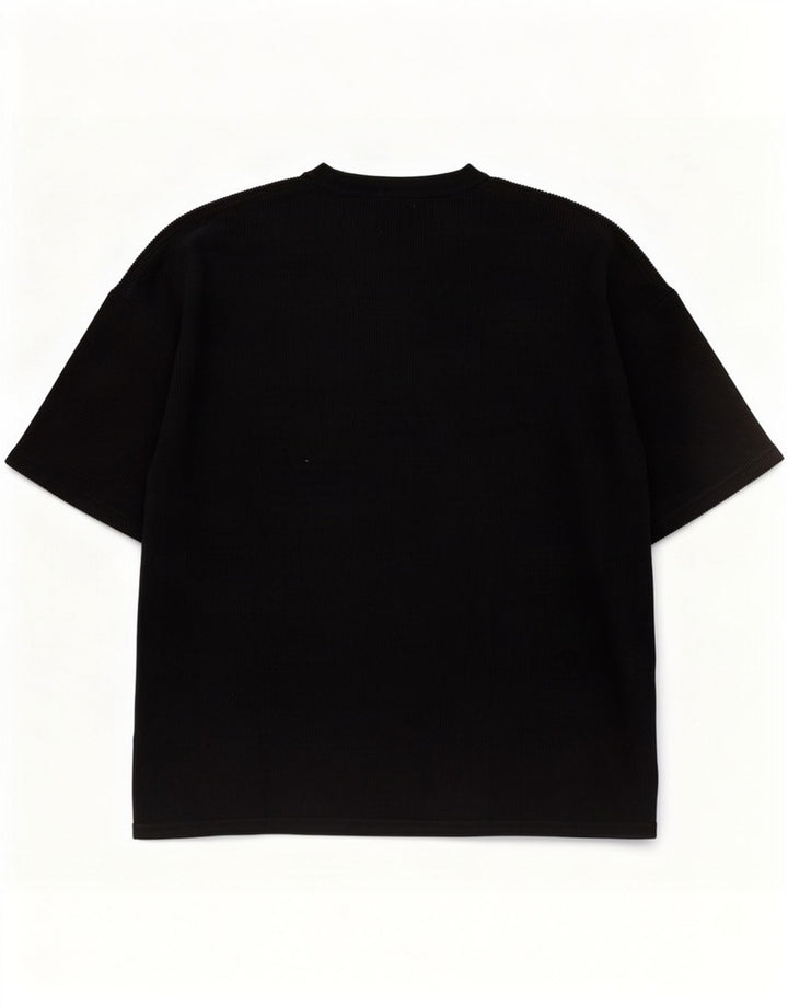 Zara Herre T-Shirt Top Stor Sort Bomuld