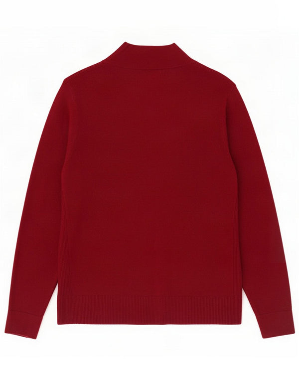 White Stuff Womens Oversized Cardigan Sweater UK 16 Large Burgundy Viscose