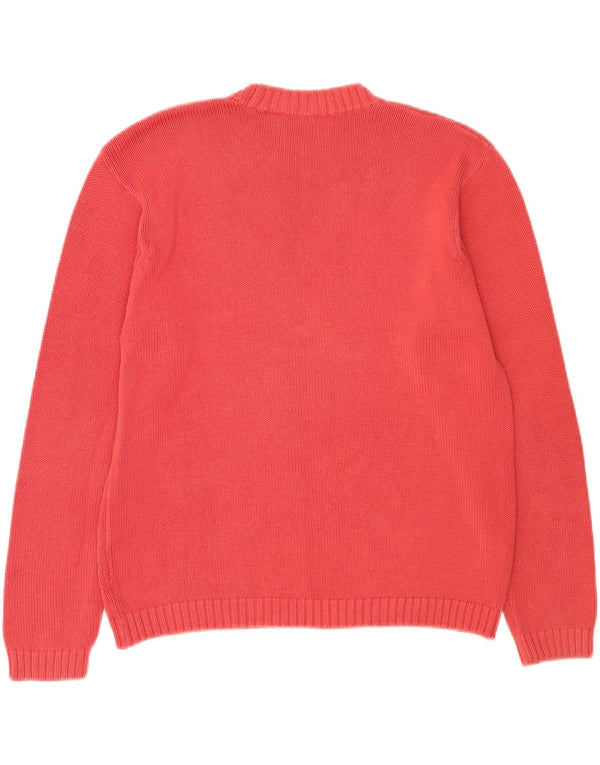 Marks & Spencer Dame sweater med rund hals DK 12 Medium Pink Bomuld