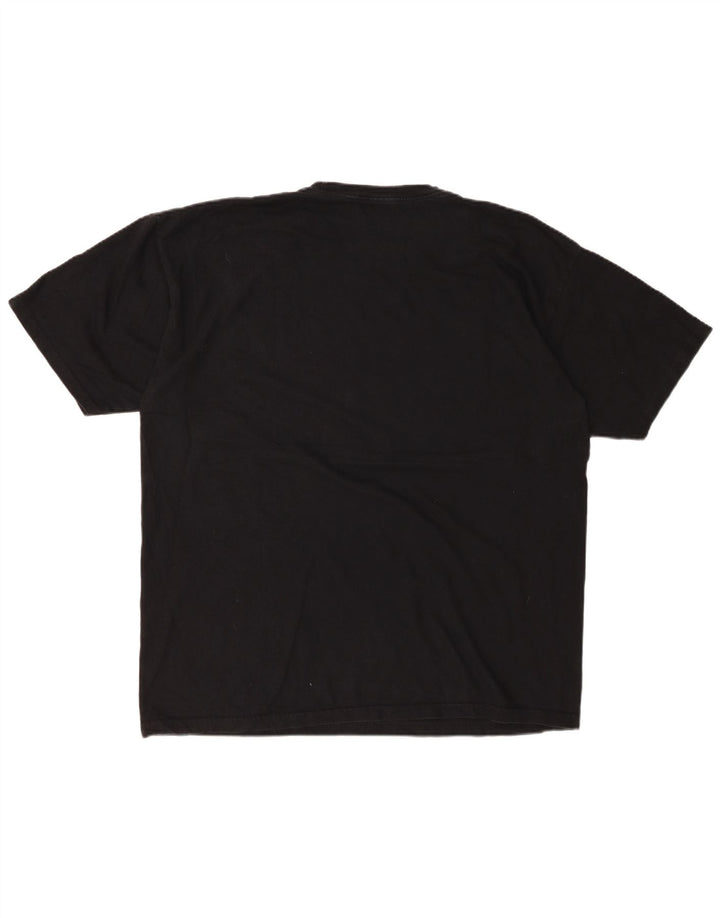 HARLEY Herre Regular Fit Grafisk T-Shirt Top XL Sort Bomuld