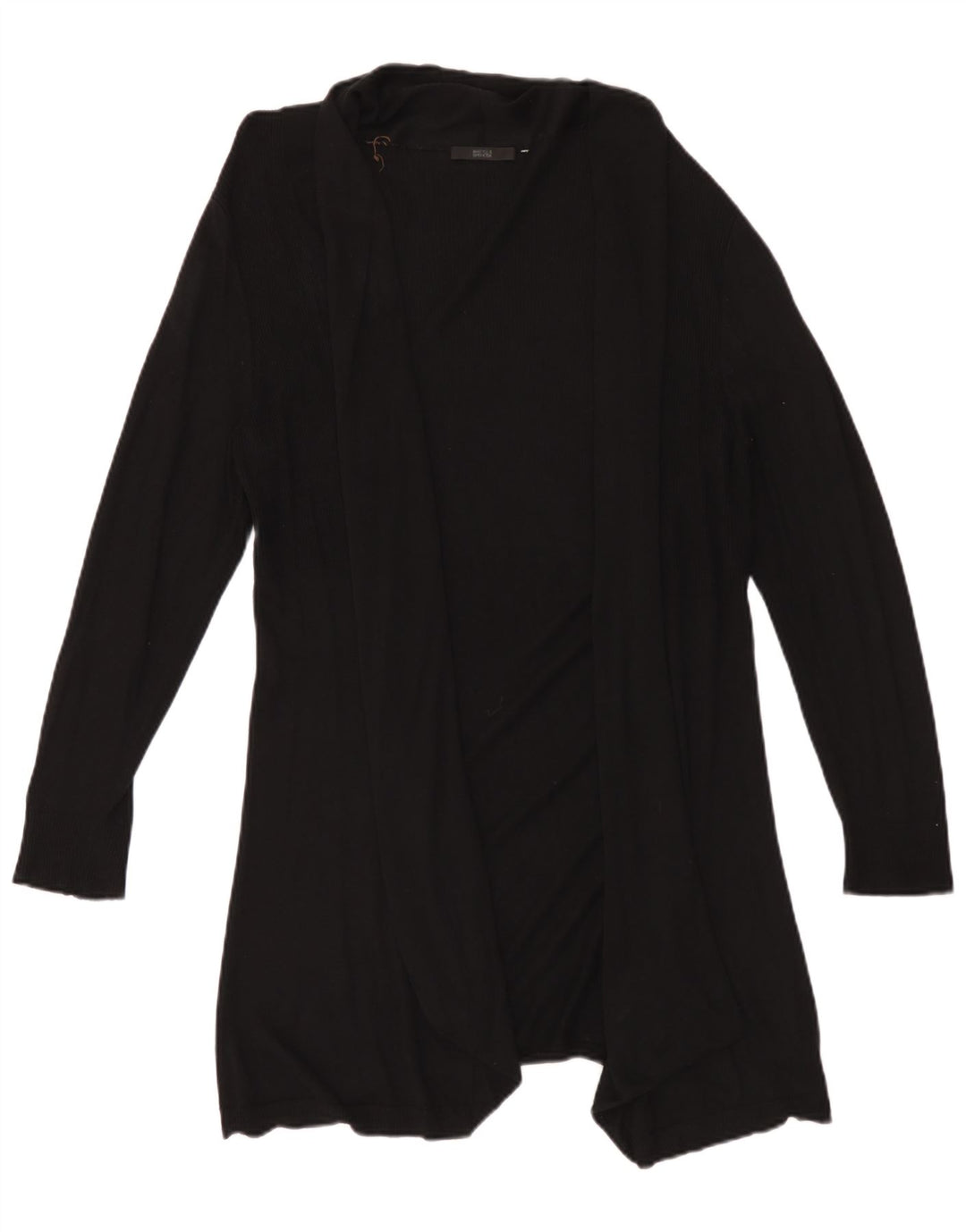 Marks & Spencer Dame Longline Åben Cardigan Sweater UK 20 2XL Sort