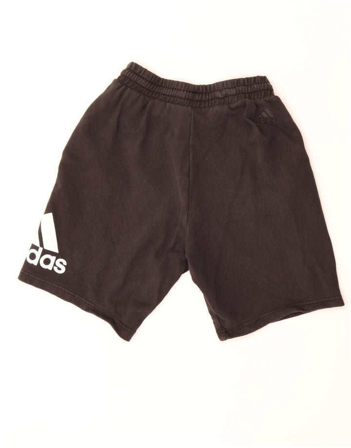 ADIDAS grafiske sportsshorts til mænd, små sorte bomuld