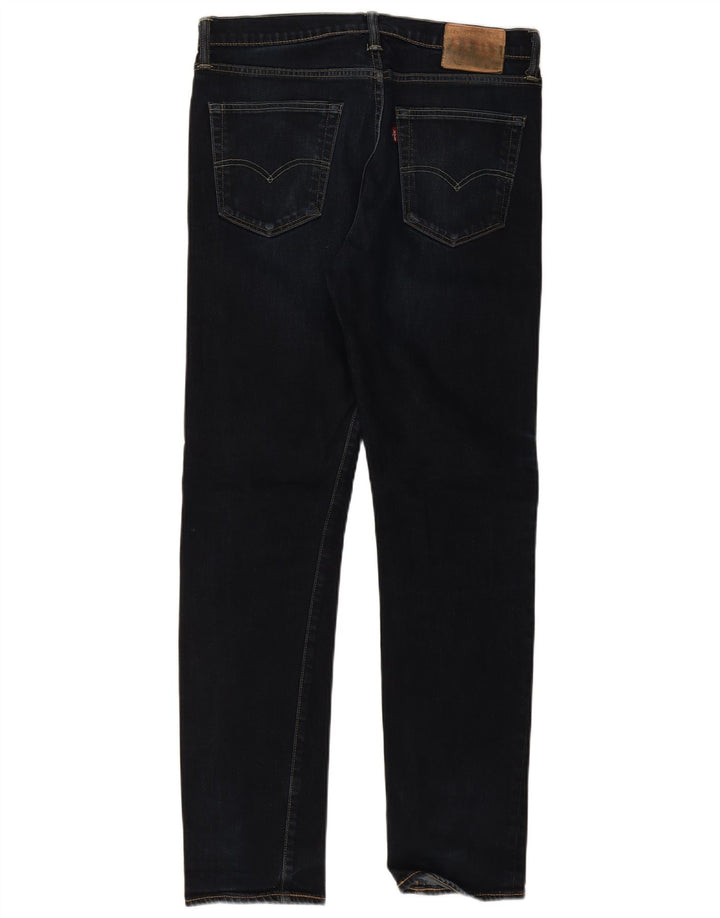 Levi's Herre 522 Slim Jeans W34 L34 Marineblå Bomuld