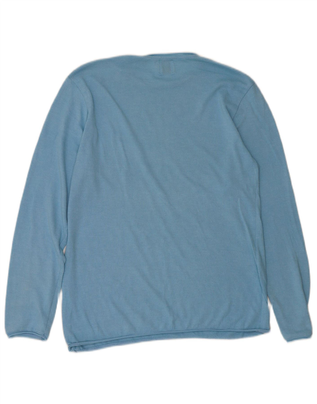 Zara Herre sweater med rund hals, stor blå