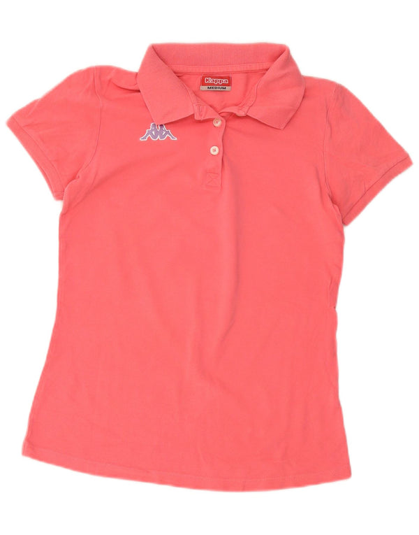 Kappa Dame Polo Shirt UK 12 Medium Pink