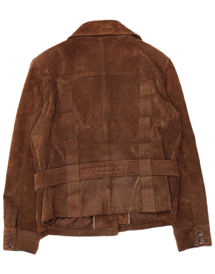 C & A Dame Ruskindsjakke IT 44 Medium Brun Læder