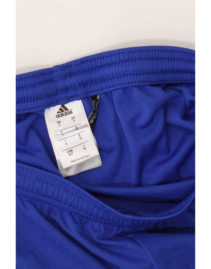 Adidas Dame Climalite Sport Shorts UK 10 Small Blue Polyester