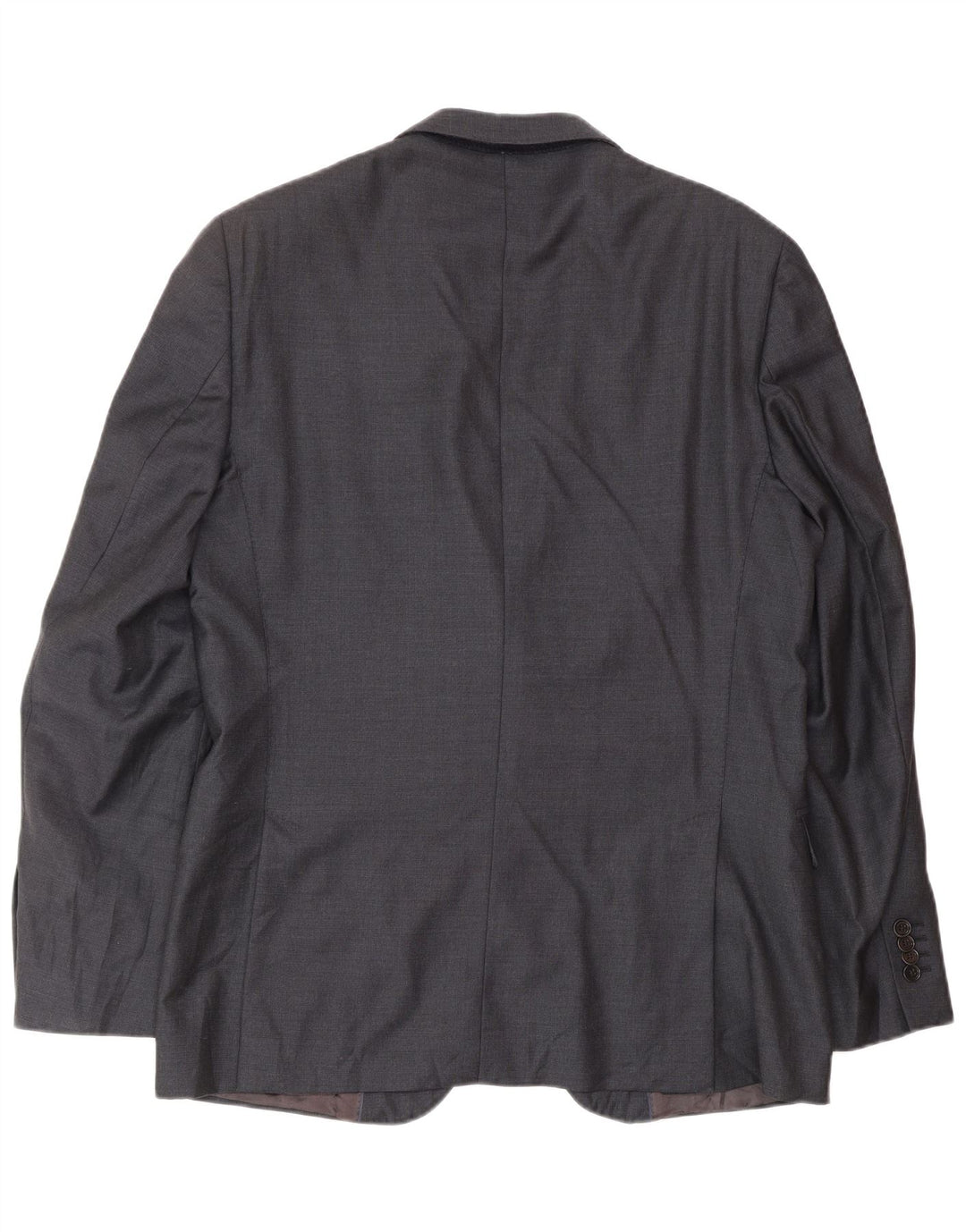MASSIMO DUTTI Herre 2-knaps blazerjakke EU 52 Stor marineblå uld